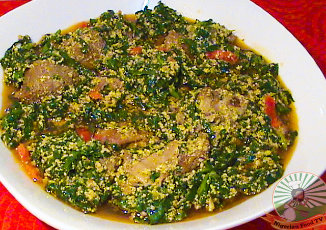 Okonobong & Yellow Yam at All Aroma Restaurant, Bamenda